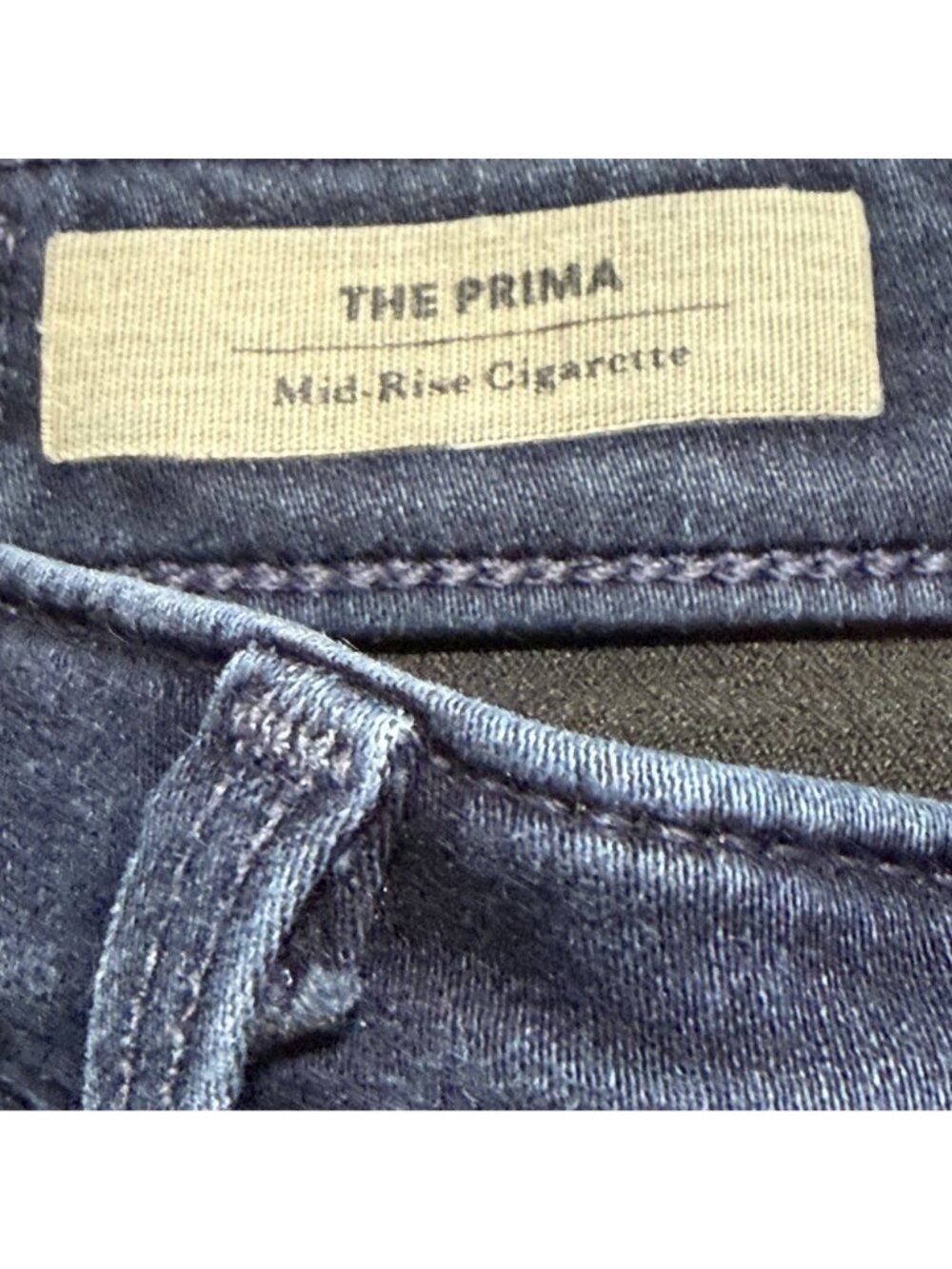 AG Adriano Goldschmied Prima Mid Rise Cigarette Skinny Jeans 28R Dark Wash USA - Picture 6 of 12
